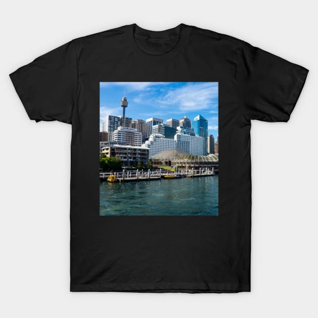 King Street Wharf, Darling Harbour, Sydney, NSW, Australia T-Shirt by Upbeat Traveler